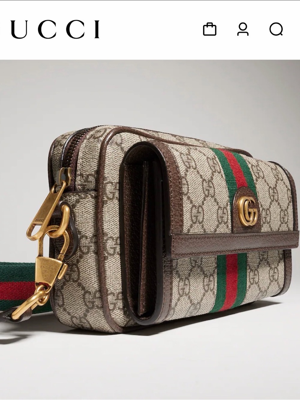 Ophidia Mini GG Supreme Canvas & Leather - Picture 3 of 4